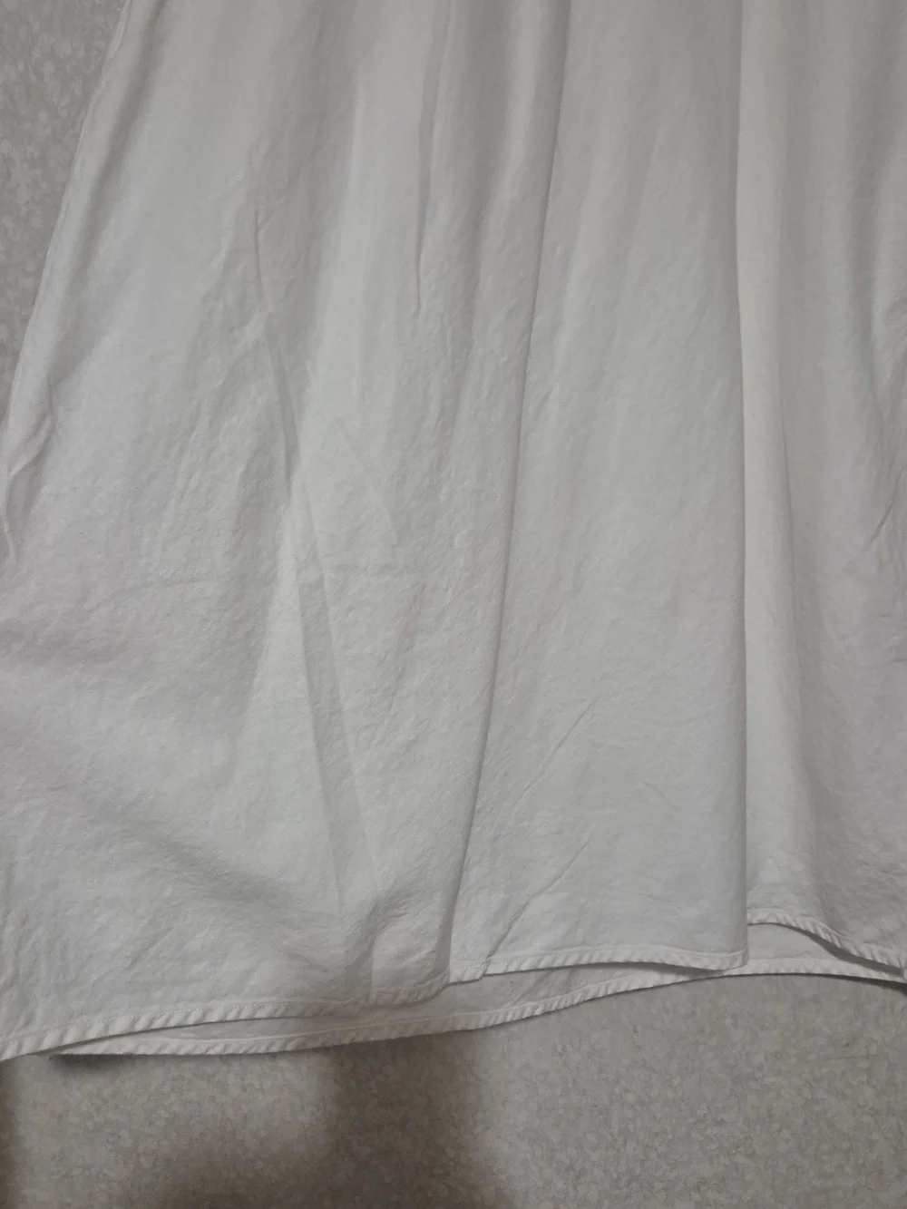 GAP White Side-Slit Midi Skirt-linen Blend..Size:M